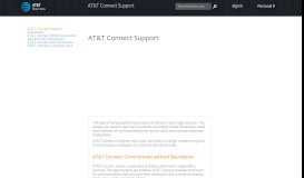 
							         AT&T Connect Support | Just another Business Digital Dev Sites site								  
							    