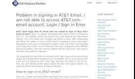 
							         AT&T Email Login Help & How to Sign in to ATT Email ...								  
							    