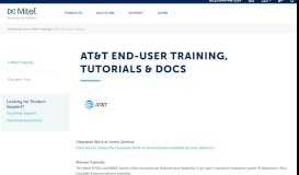 
							         AT&T End-User Training - Mitel								  
							    