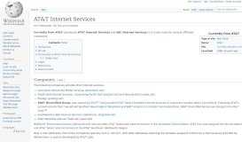 
							         AT&T Internet Services - Wikipedia								  
							    