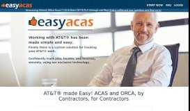 
							         AT&T® made Easy! ACAS and ORCA, by Contractors, for ...								  
							    