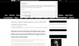 
							         Attackers hacked support agent to access Microsoft ... - Security Affairs								  
							    