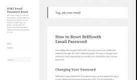 
							         att.com email – AT&T Email Password Reset								  
							    