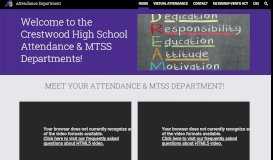 
							         Attendance - Crestwood High								  
							    