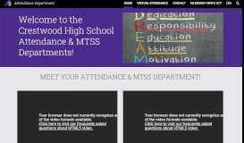 
							         Attendance - Crestwood High School's - Sumter School District								  
							    