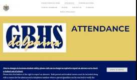 
							         Attendance - GBHS Student Services								  
							    