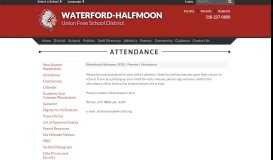 
							         Attendance - Waterford-Halfmoon UFSD								  
							    