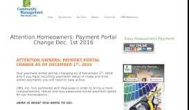 
							         Attention Homeowners: Payment Portal Change Dec. 1st 2016 ...								  
							    