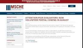 
							         Attention Peer Evaluators: New Volunteer Portal Coming in August ...								  
							    