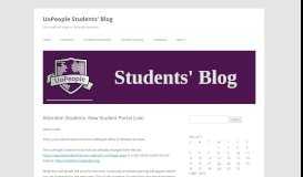 
							         Attention Students: New Student Portal Link! | UoPeople Students' Blog								  
							    