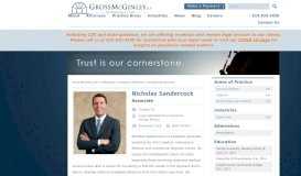 
							         Attorney Nicholas Sandercock • Litigation • Gross McGinley - Gross ...								  
							    