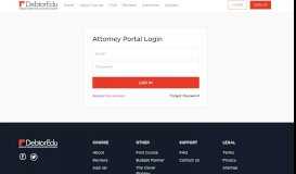 
							         Attorney Portal Login | DebtoEdu.com								  
							    
