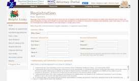 
							         Attorney Portal | Registration - Maryland Healthcare Clinics								  
							    