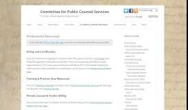 
							         Attorney & Vendor Resources - Committee for Public Counsel								  
							    