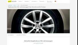 
							         Attraktive VW Jahreswagen kaufen Angebote ab 9000 € - AutoScout24								  
							    