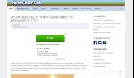 
							         Atum: Journey into the Sands Mod Download for Minecraft - Minecraft XL								  
							    