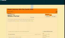 
							         Atum Portal | Atum: Journey into the Sands Wiki | FANDOM powered ...								  
							    