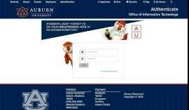
							         AU Access - Auburn University								  
							    