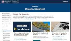 
							         AU Career Center Employer Homepage | American University ...								  
							    