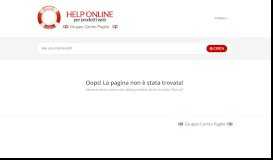 
							         AU – Gestione accessi portale – Help Web On Line								  
							    