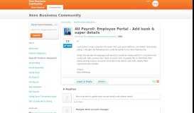 
							         AU Payroll: Employee Portal - Add bank & super ... - Xero Community								  
							    