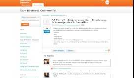 
							         AU Payroll - Employee portal - Xero Community								  
							    
