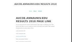 
							         AUCOE.ANNAUNIV.EDU RESULTS 2018								  
							    