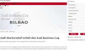 
							         Audi Business Cup 2018 | Maschek Automobile								  
							    