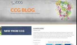 
							         AudioCodes - CCG Telecom								  
							    