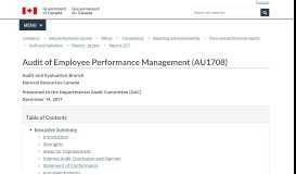 
							         Audit of Employee Performance Management (AU1708) | Natural ...								  
							    