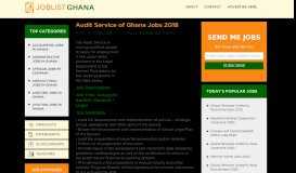 
							         Audit Service of Ghana Jobs 2018 - Jobs in Ghana								  
							    