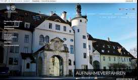 
							         Aufnahmeverfahren | Schloss Neubeuern								  
							    