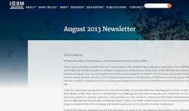 
							         August 2013 Newsletter | Intergovernmental Committee on Surveying ...								  
							    