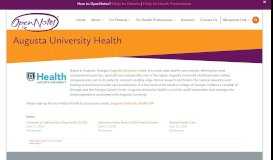 
							         Augusta University Health - OpenNotes								  
							    