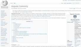 
							         Augusta University - Wikipedia								  
							    