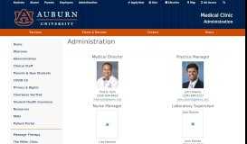 
							         AUMC Administration - Auburn University								  
							    