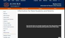 
							         AUMC Parents & New Students - Auburn University								  
							    