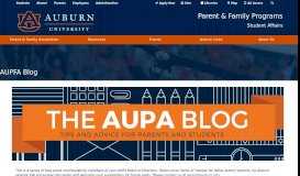 
							         AUPA Blog - Parent & Family Programs - Auburn University								  
							    