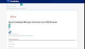 
							         Aurea Campaign Manager (formerly Lyris HQ) Reviews ...								  
							    