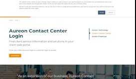 
							         Aureon Contact Center Login								  
							    