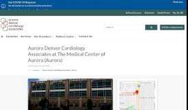 
							         Aurora Denver Cardiology Associates at The Medical Center of Aurora ...								  
							    