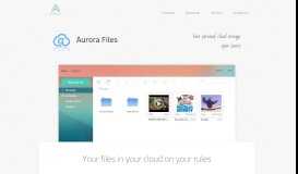 
							         Aurora Files — open source file storage and sharing platform								  
							    