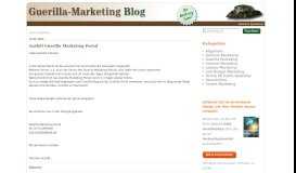 
							         Ausfall Guerilla Marketing Portal | Guerilla Marketing Blog								  
							    