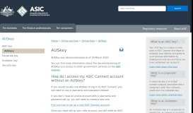 
							         AUSkey | ASIC - Australian Securities and Investments Commission								  
							    