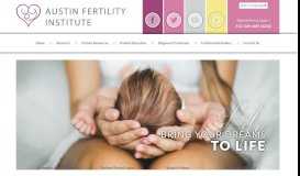 
							         Austin Fertility Institute: Home								  
							    
