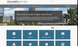 
							         Austin's Open Data Portal - Austin - AustinTexas.gov								  
							    