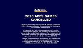 
							         Australasian Police & Emergency Services Games								  
							    