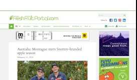 
							         Australia: Montague starts Smitten-branded apple ... - Fresh Fruit Portal								  
							    