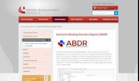 
							         Australian Bleeding Disorders Registry (ABDR) | National Blood ...								  
							    