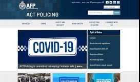 
							         Australian Capital Territory Policing								  
							    